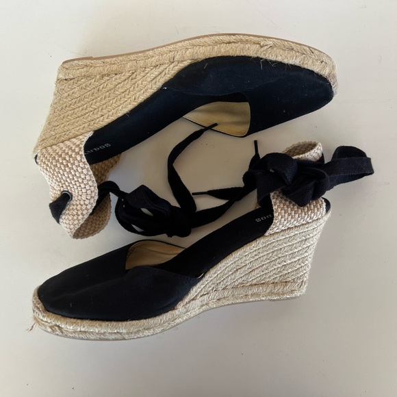 EUC Soludos Marseille Wedge in Black, size 10 - Picture 8 of 11